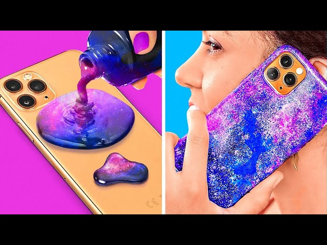 DIY PHONE CASES IDEAS WITH 3D PEN AND HOT GLUE GUN || Creative Ideas For Your Phone By 123 GO! Hacks