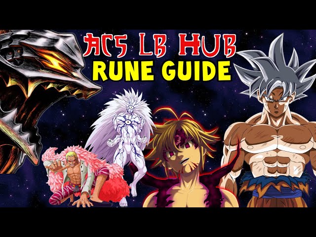 The Best And Most Accurate Rune Guide (Anime Champions)