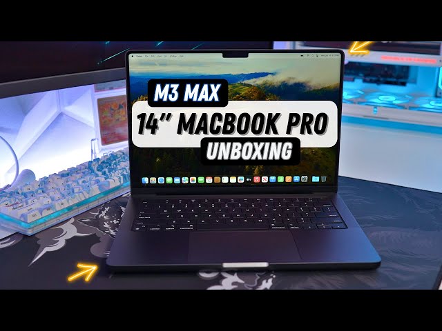 14-inch MacBook Pro M3 Max Unboxing & First Impressions : Space Black