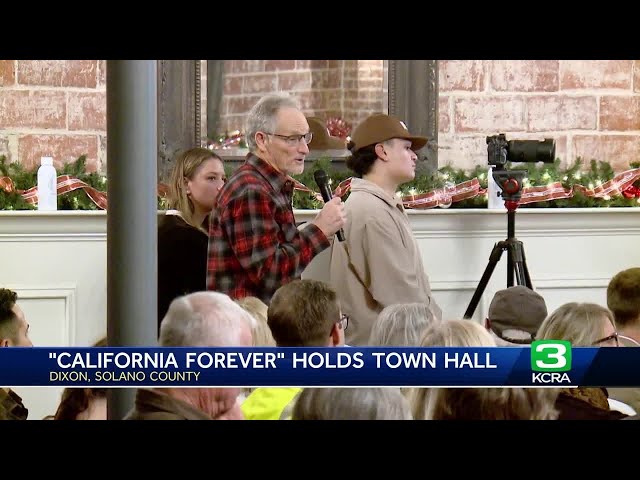 'California Forever' holds town hall in Dixon
