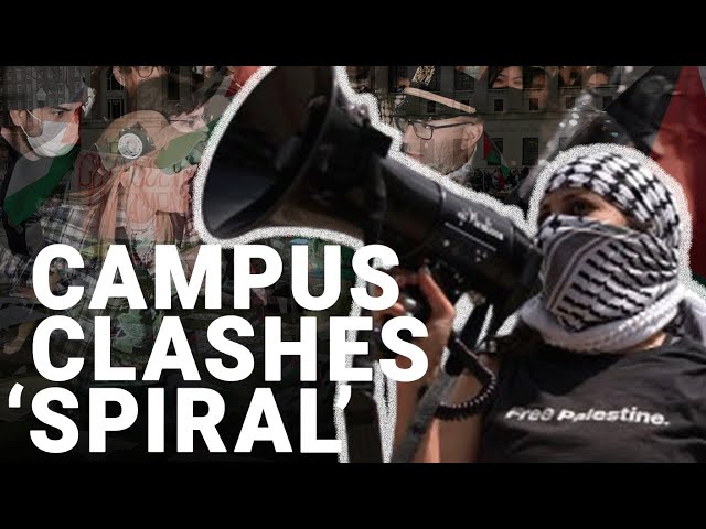 ‘Unpredictable and combustible’ pro-Palestinian protests spread across US campuses