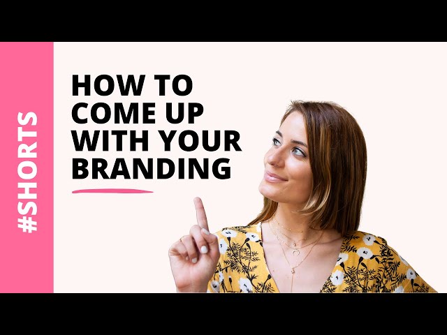 How To Come Up With Your Branding ⚡️ | #Shorts