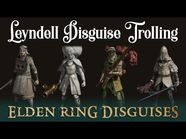 ELDEN RING DISGUISE TROLLING 2: Fooling invaders by wearing various Leyndell disguises!