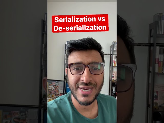 Serialization vs de-serialization #shorts