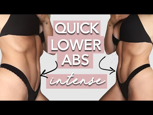 Quick Intense Lower Abs (6 MINUTES)