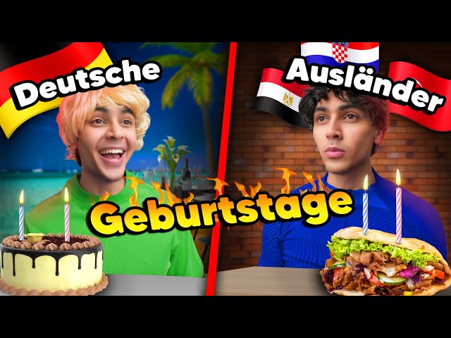 Deutsche vs Ausländer beim Geburtstag 😳😂 |  Mohi__07