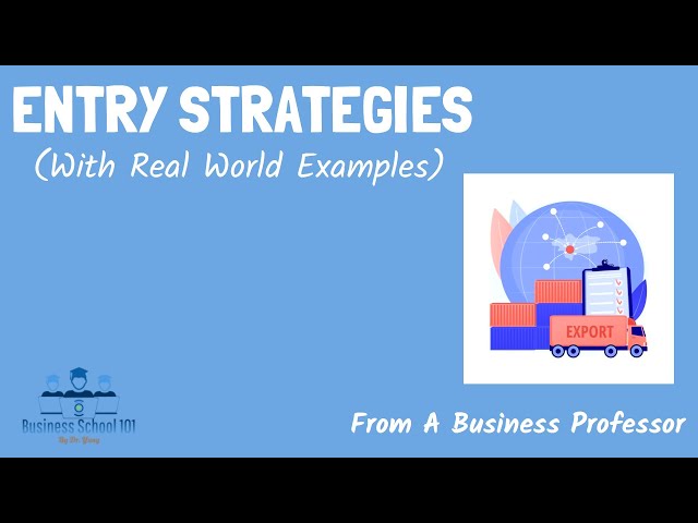 Entry Strategies (With real world examples) | International Business | From A Business Professor