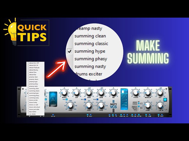 Quick Tips: Make Summing for a more Analog Sound