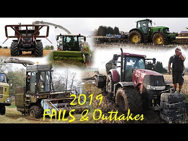 Fails & Outtakes 2019! | Schlammschlacht, lustige Traktorristen, Pannen ▶ Agriculture Germanyy