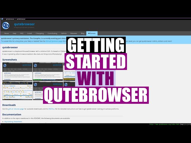 Getting Started With Qutebrowser
