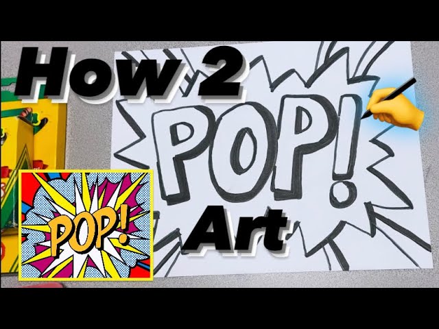 How to Draw POP Art Easy - for Kids and Beginners like Andy Warhol Style #popart #mrschuettesart