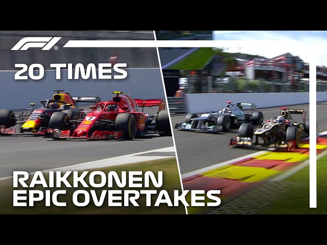 20 Times Kimi Raikkonen Pulled Off An Epic Overtake