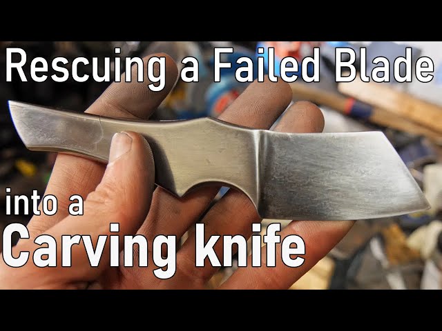 Salvaging a Small Knife From a Scrapped Blade