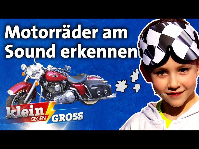 Erkennt Tobias (8) mehr Motorräder am Motorgeräusch als Jürgen Vogel? | Klein gegen Groß
