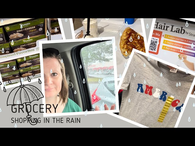 Grocery Haul | Got Caught In A Downpour | Shop With Me