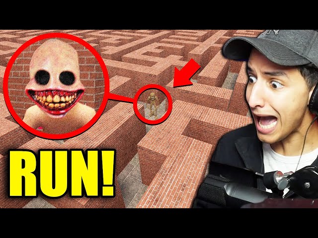 If You See This SMILING MAN In a Maze, RUN AWAY FAST!! (Scary)