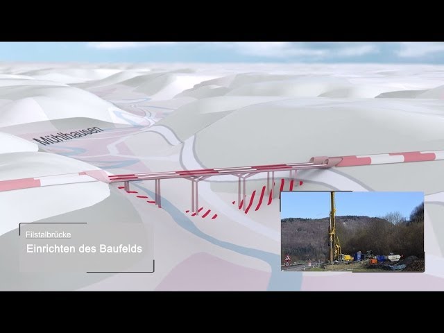 Animation Baufortschritt Neubaustrecke Wendlingen--Ulm | März 2014
