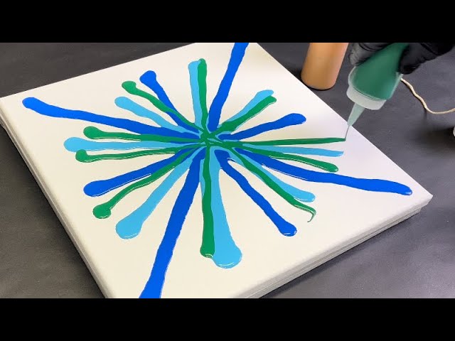 SATISFYING Fluid Painting! ASTERISK SWIPE with a HURRICANE String Pull!