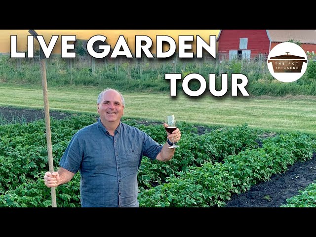 Live Vegetable Garden Tour 2021 | Historic Farm Tour