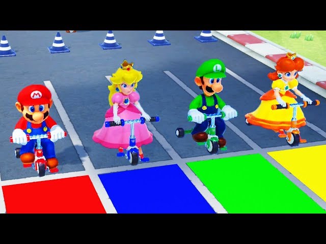 Super Mario Party - Minigames - Mario vs Luigi vs Peach vs Daisy