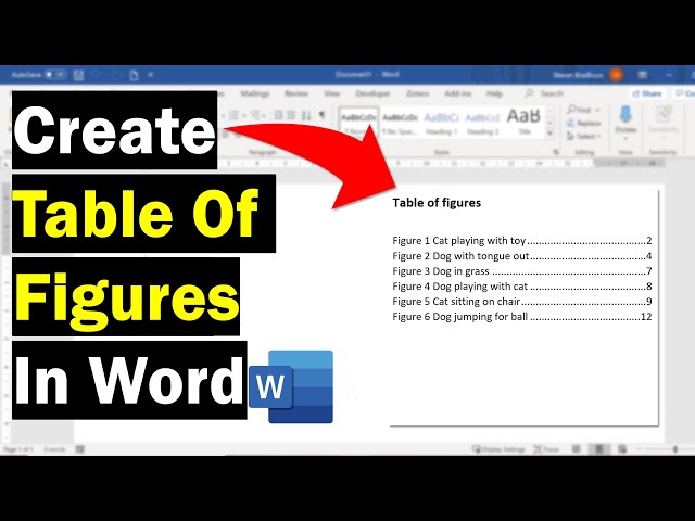How To Create A Table Of Figures In Word (& Table Of Tables!)