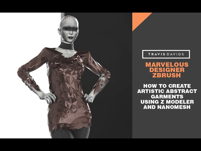 Marvelous Designer & Zbrush - How To Create Artistic Abstract Garments