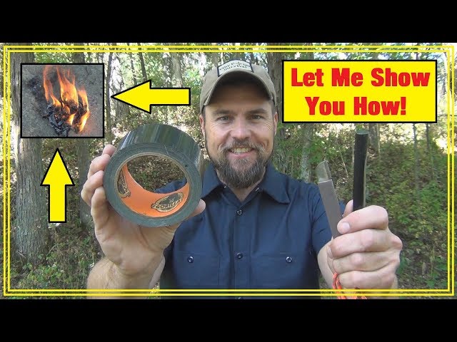 How To Light Duck Tape With a Ferro Rod