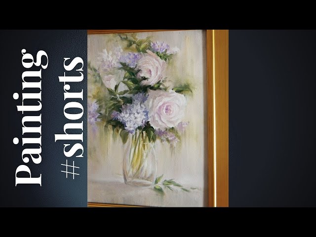 Rose Painting For My Wife! - Time lapse Painting #shorts