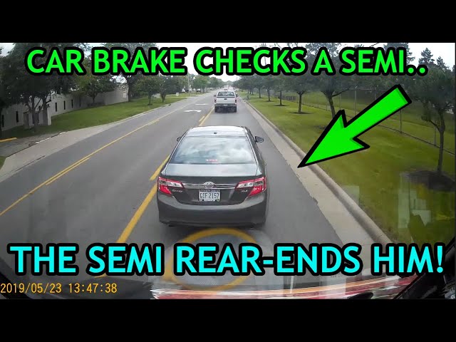 Best of Brake Check Gone Wrong (Insurance Scam) & Instant Karma 2019 |Road Rage, Crashes Compilation