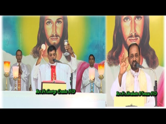 'Man after God's Heart' talk & Daily Mass(14-11-2020) by  Fr.Abraham & Fr.George SVD at DCC Mulki