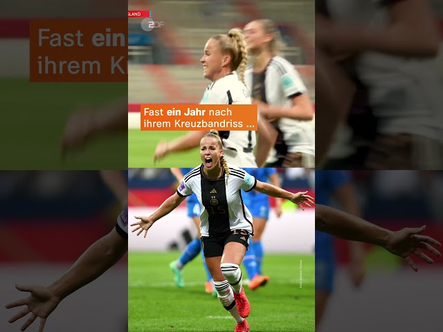 Sie meldet sich im DFB-Trikot zurück 🤩 | sportstudio | #shorts
