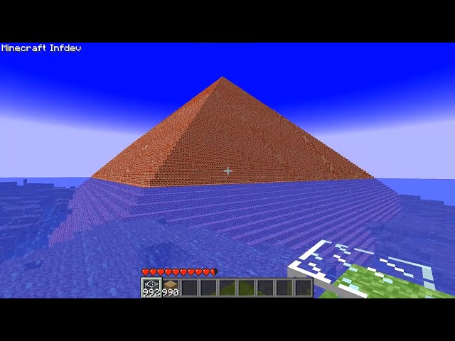 How to Find the Brick Pyramid in Minecraft Infdev.