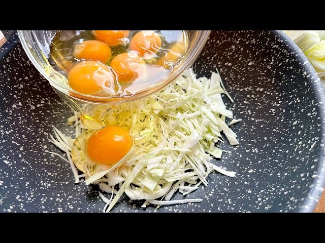 Cabbage with eggs is better than meat in this easy way! Better than meat! 2 recipes!