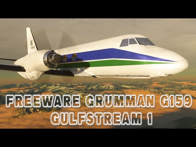 Freeware Grumman G-159 Gulfstream I Download Review MSFS 4K