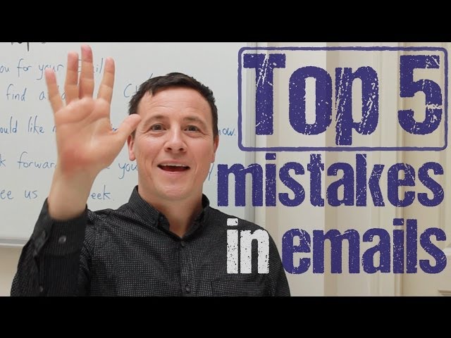 TOP 5 E-Mail-Fehler: emailing in English. Free English lesson