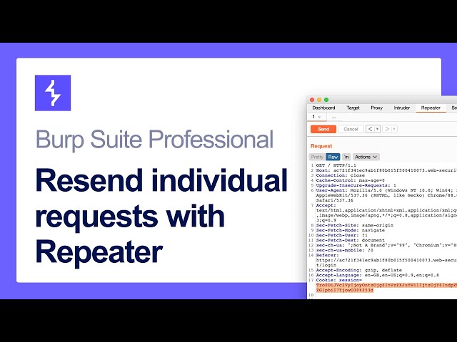 How to resend individual requests with Burp Repeater