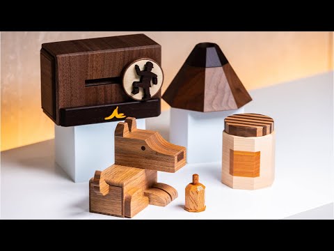 These 4 Japanese Puzzle Boxes are PURE Satisfaction!!