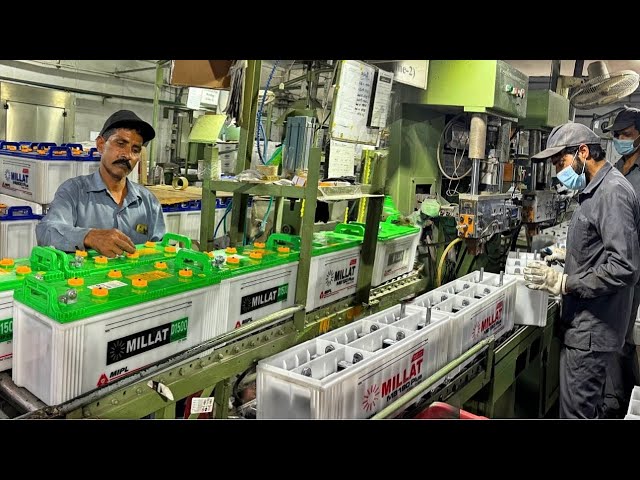 How Batteries Are Produced in Factories | Production Process of MILLAT BATTERIES at large scale |