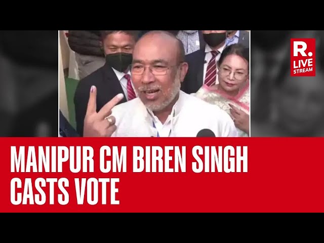 Lok Sabha Elections 2024: CM N Biren Singh casts vote in Heingang assembly constituency