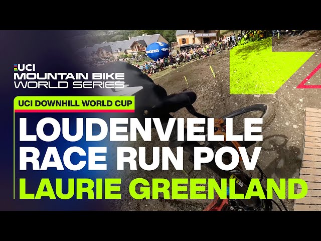 Laurie Greenland Loudenvielle Race Run POV | UCI Mountain Bike Downhill World Cup