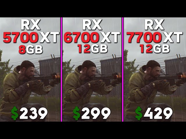 RX 5700 XT vs RX 6700 XT vs RX 7700 XT | Tested in 15 games