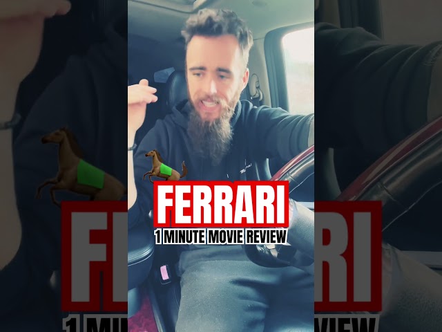 1 Minute Review of The New FERRARI MOVIE 🐎 #ferrari #ferrarimovie #moviereview #racingmovie #enzo