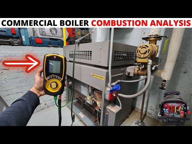 HVAC: Commercial LAARS Boiler Combustion Analysis Using The UEI C161 Flue Gas Combustion Analyzer