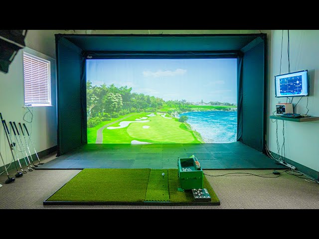 Budget ($) vs Custom ($$$) Golf Sim Enclosure/Screen Comparison + Review