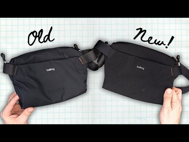 The NEW fabric for the Bellroy Lite series!  Lite Sling Mini 4L comparison