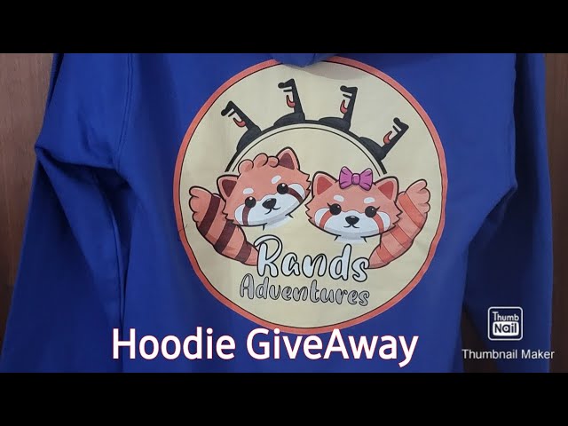 500th subscriber hoodie  giveaway