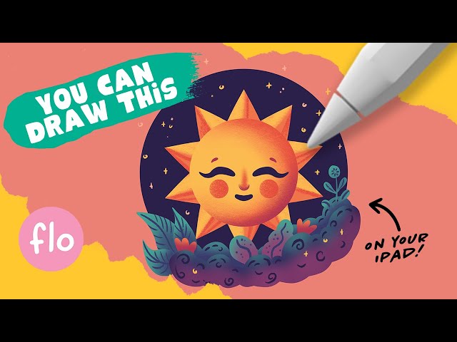 You Can Draw This Happy Sun Illustration in PROCREATE - Step by Step Procreate Tutorial