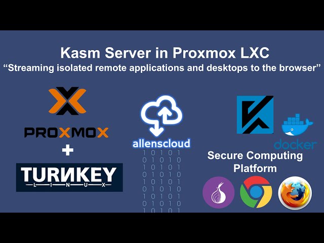 Install Kasm Server in Proxmox LXC