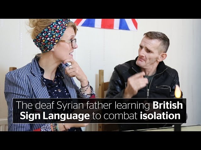 How a deaf father who fled Aleppo is learning sign language in Britain