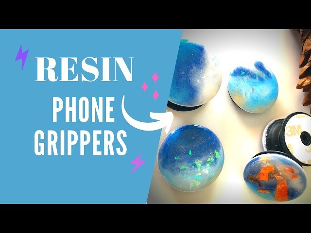 DIY Resin Art Craft | Collapsible Epoxy Phone Grip & Stand Tablets